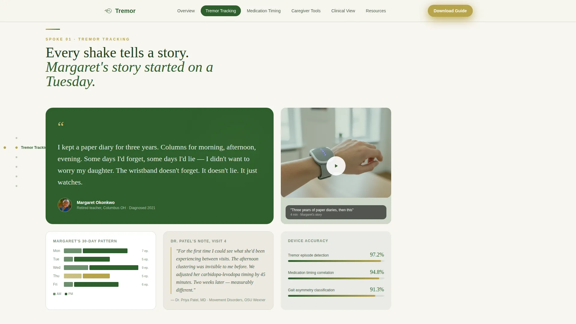 Parkinson's Disease Care Reviews Website Template