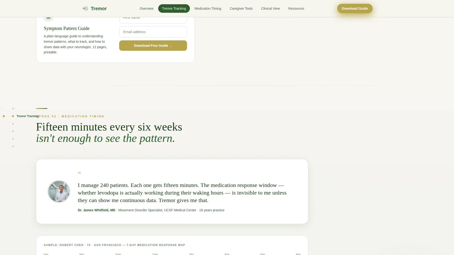 Parkinson's Disease Care Reviews Website Template
