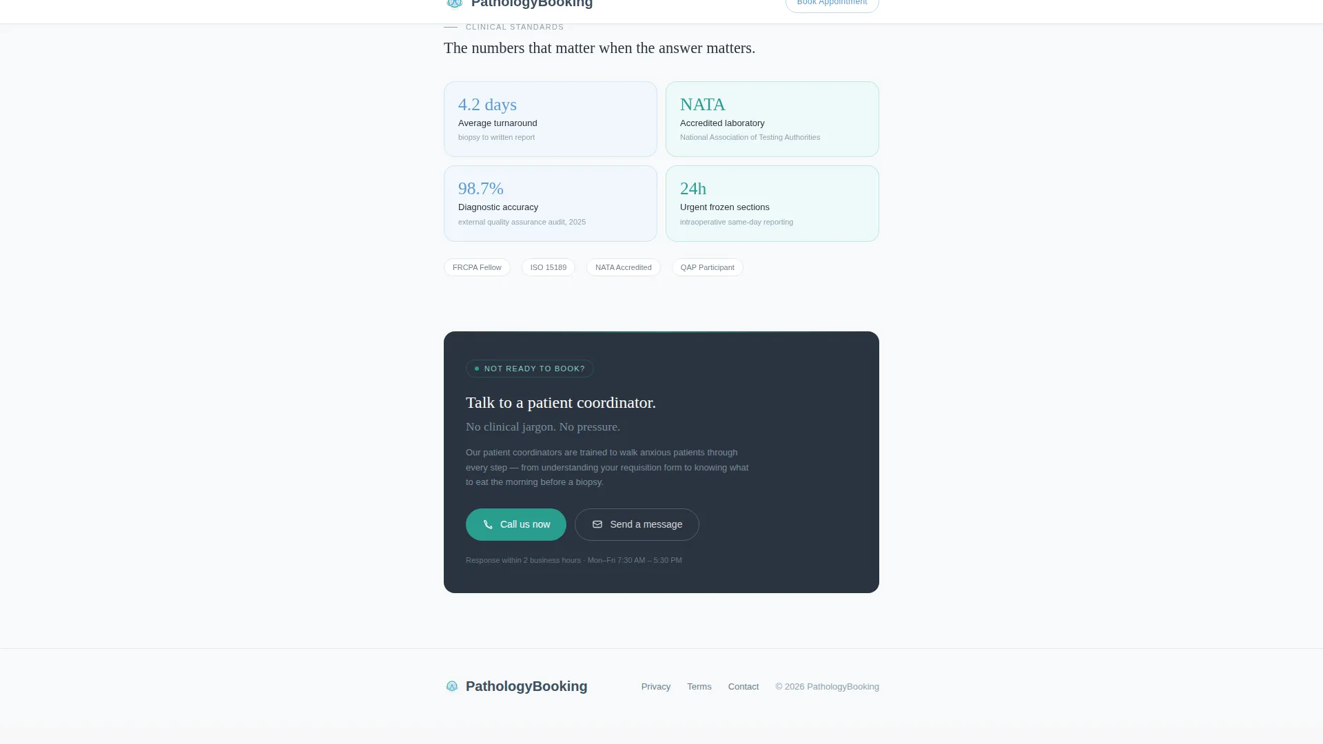 Appointment Booking Landing Page Template