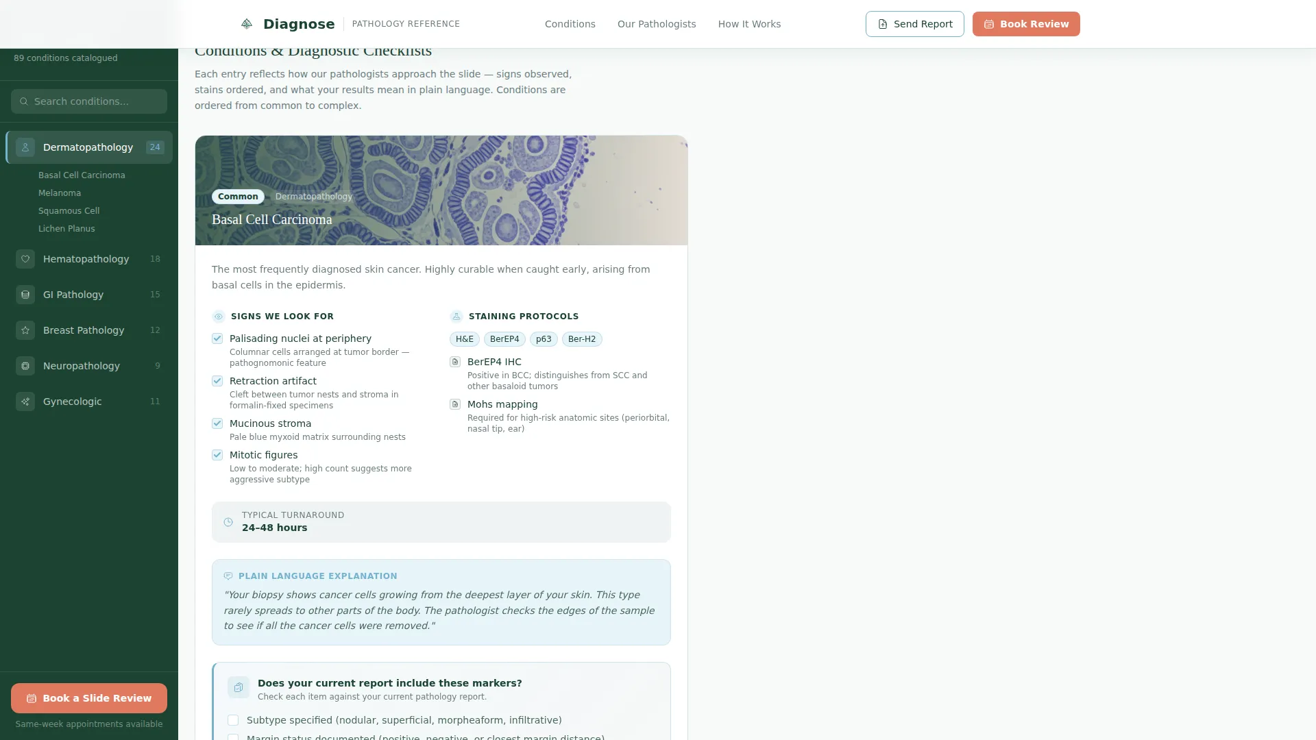 Pathologist Booking Website Template