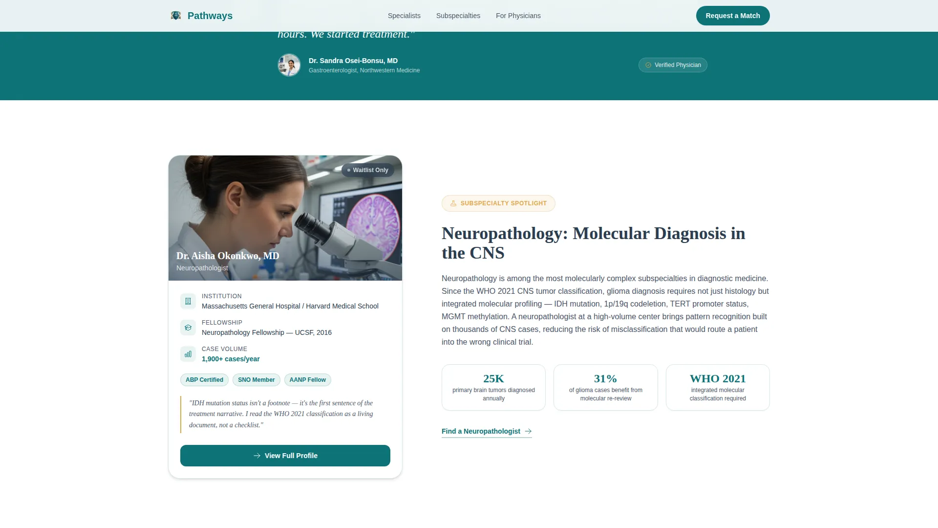 Provider Directory Landing Page Template