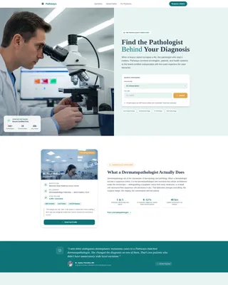 Provider Directory Landing Page Template