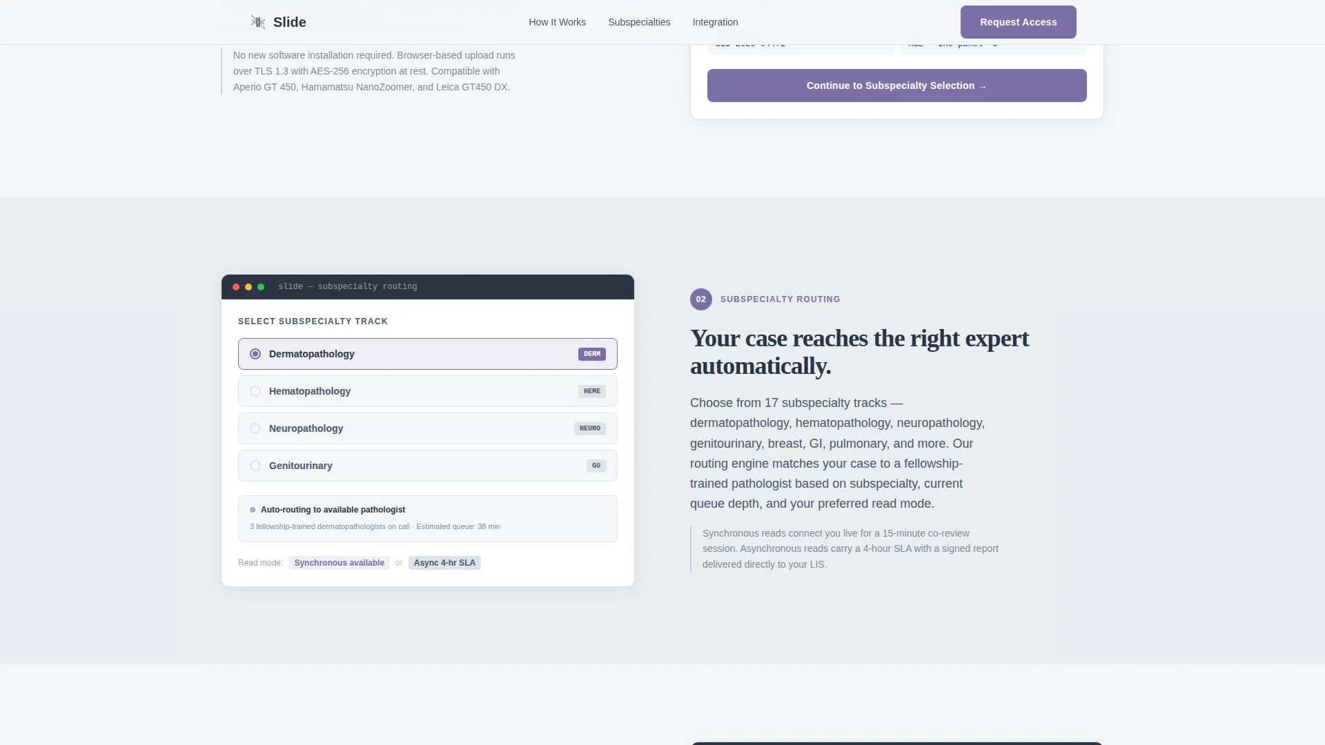 Pathologist Virtual Consultation Landing Page Template