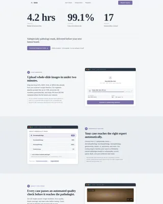 Pathologist Virtual Consultation Landing Page Template