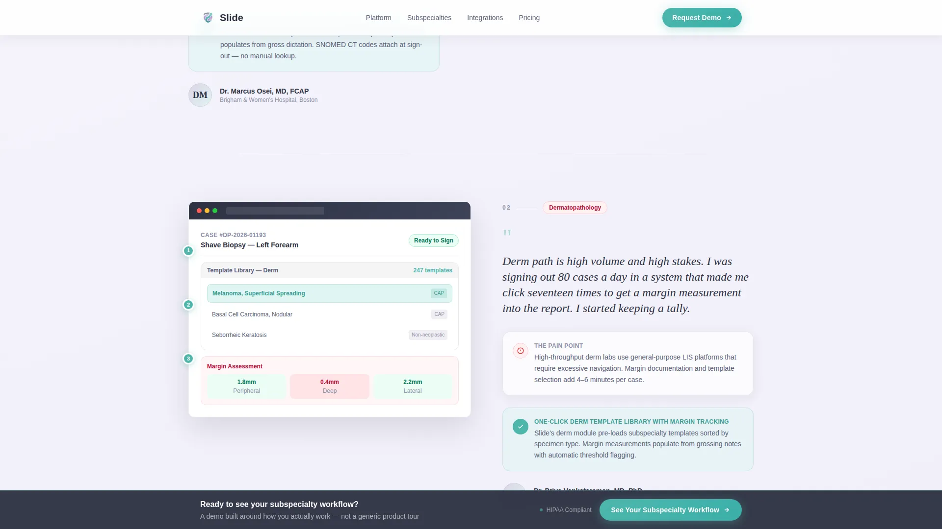 Specialist Pathology Medicine Appointment Booking Website Template