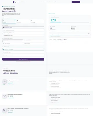Pathology Medicine Cost Estimator Website Template