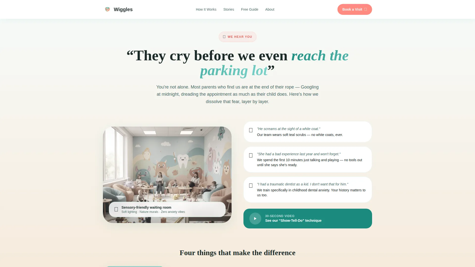 Pediatric Dentist Appointment Booking Landing Page