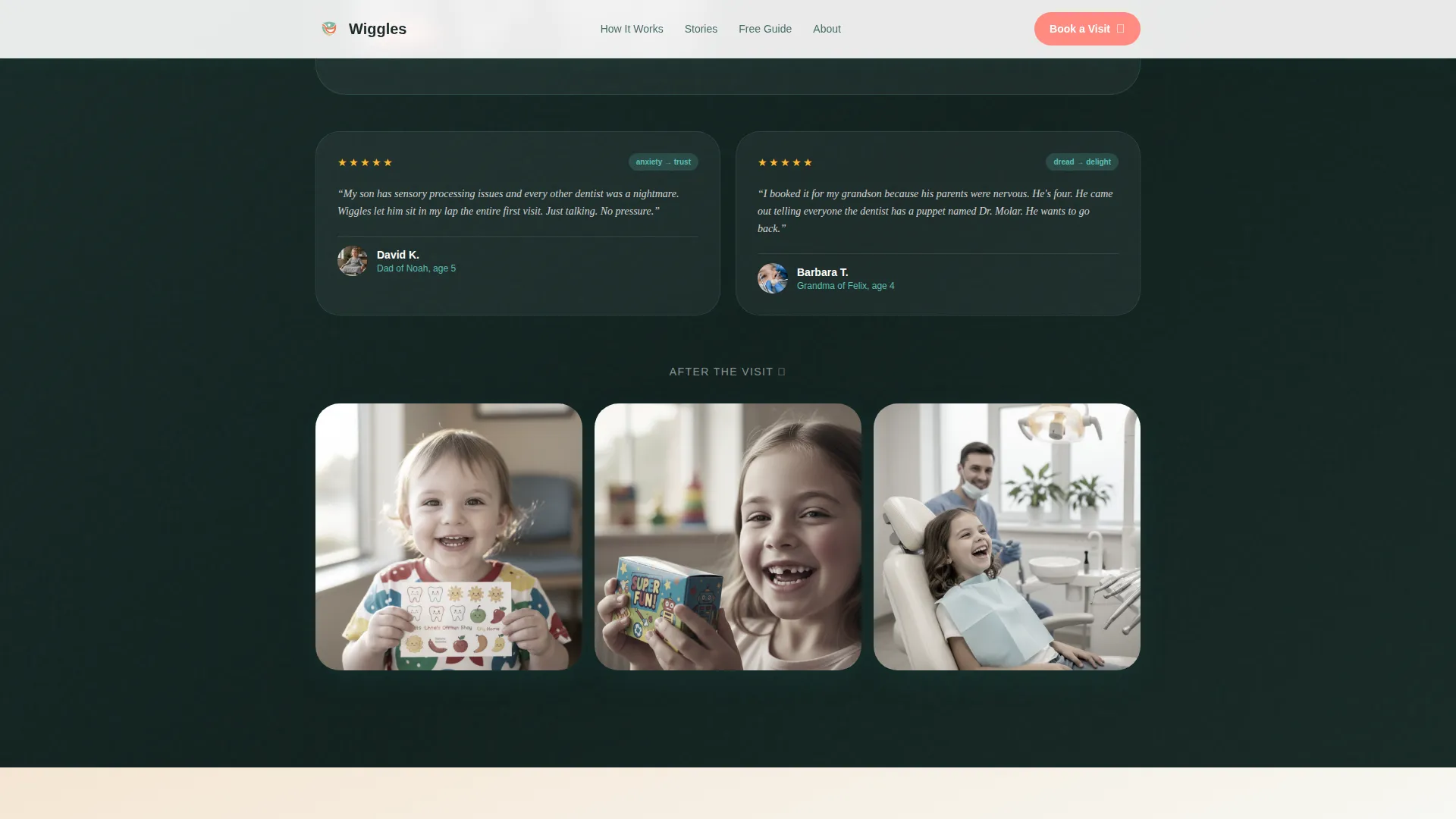 Pediatric Dentist Appointment Booking Landing Page