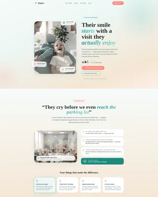 Pediatric Dentist Appointment Booking Landing Page