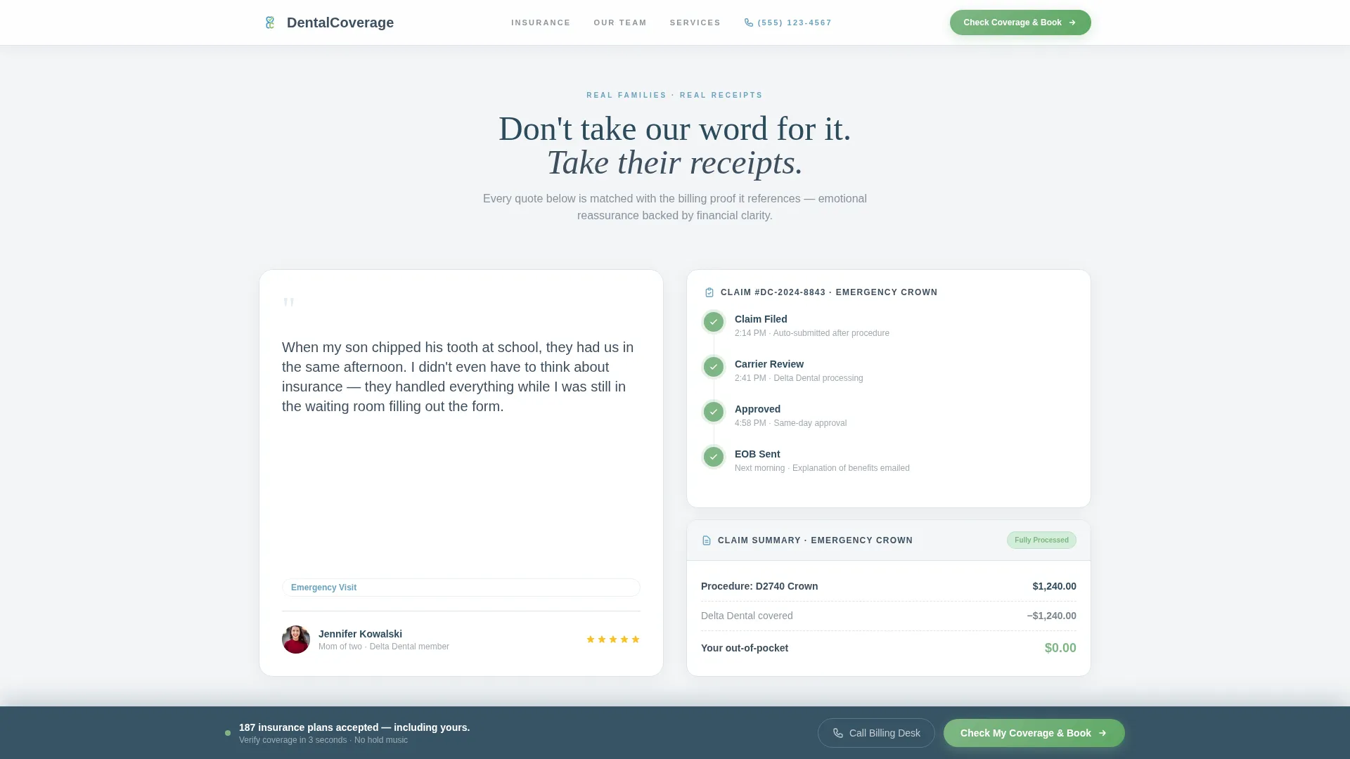 Trusted Pediatric Landing Page Template
