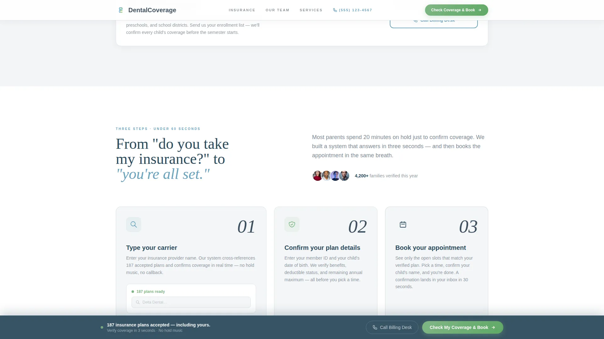 Trusted Pediatric Landing Page Template