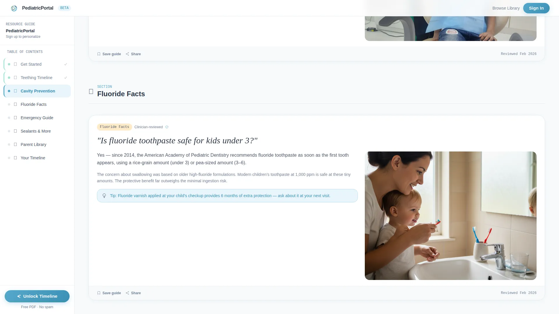 Pediatric Dentist Patient Portal Landing Page