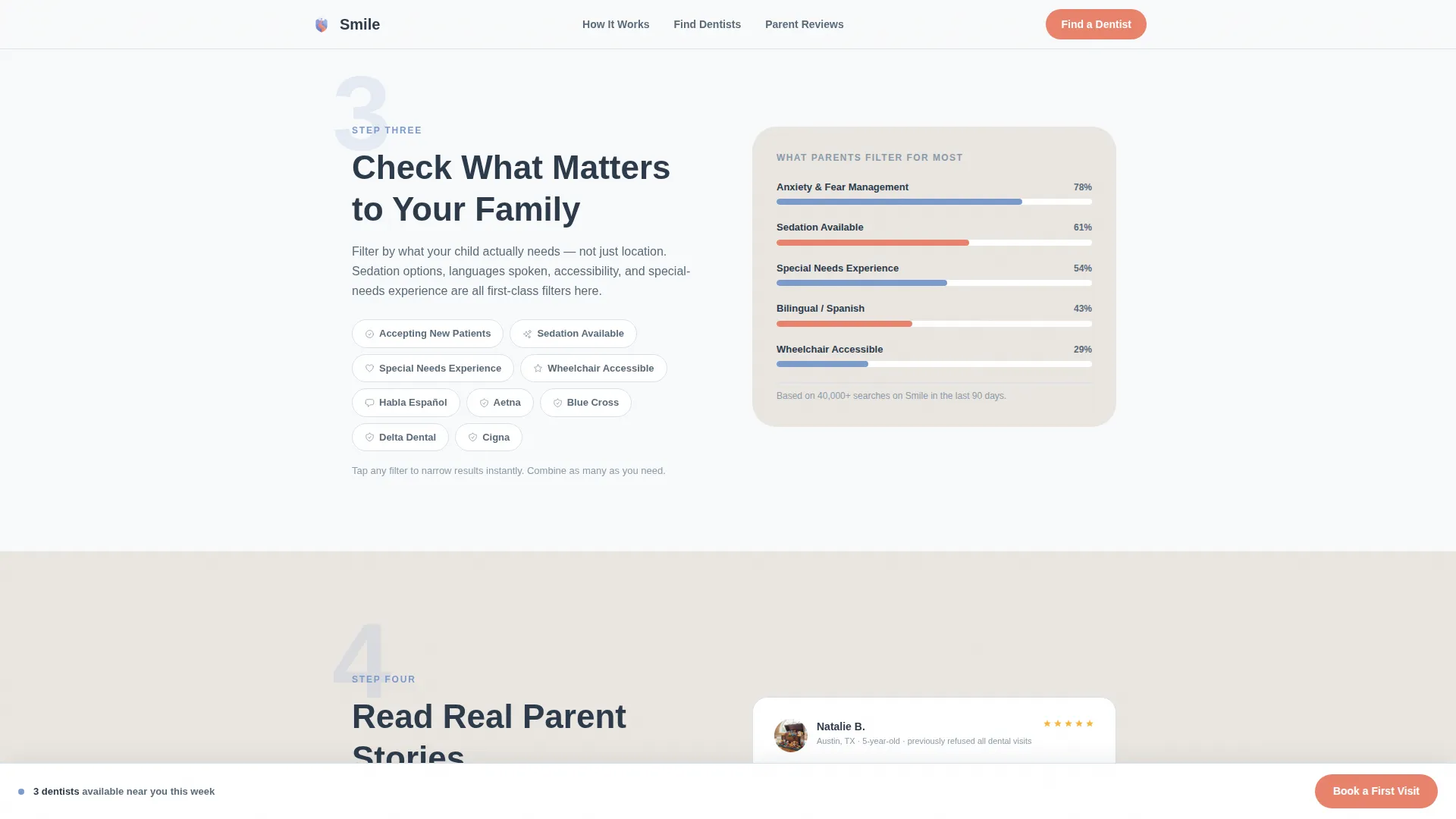 Pediatric Dentist Directory Landing Page Template