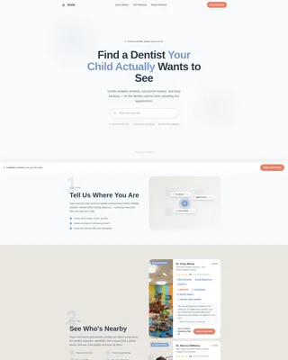 Pediatric Dentist Directory Landing Page Template