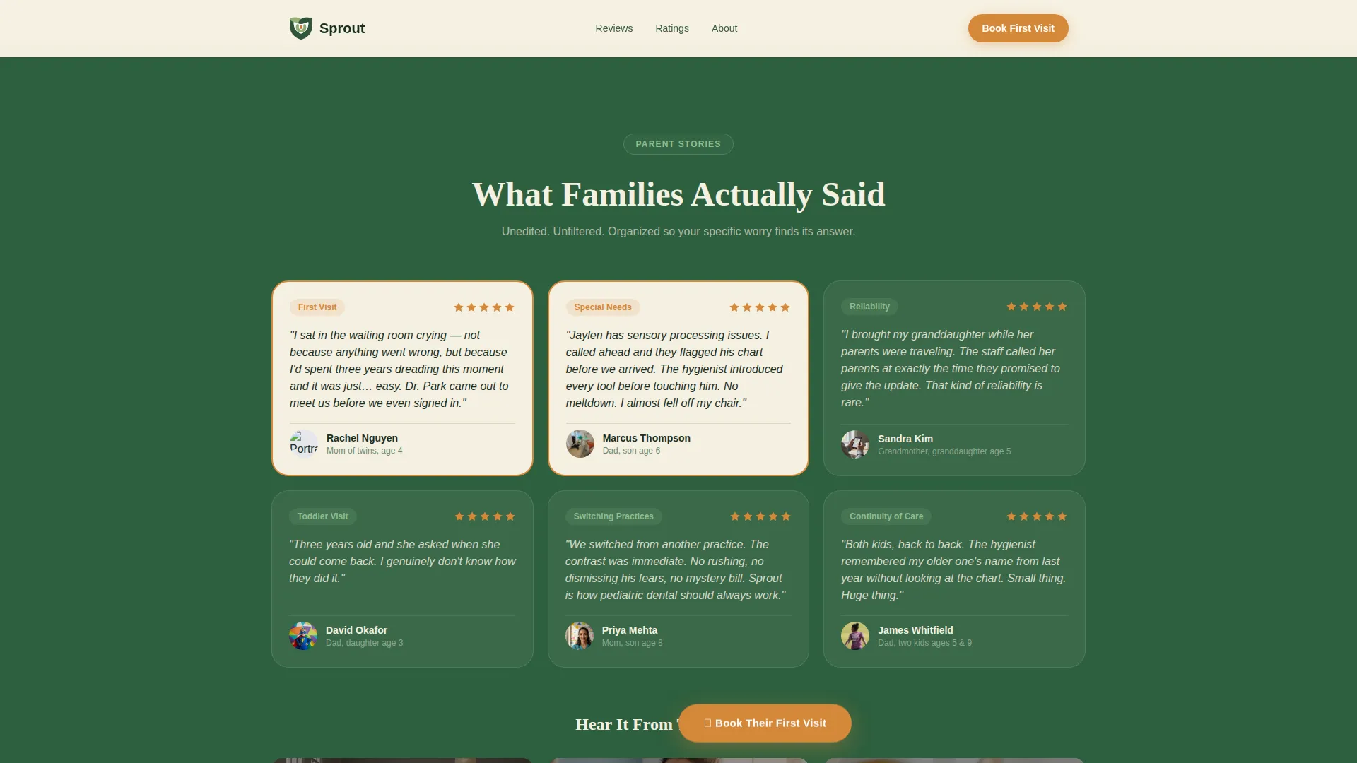 Pediatric Dentist Booking Website Template