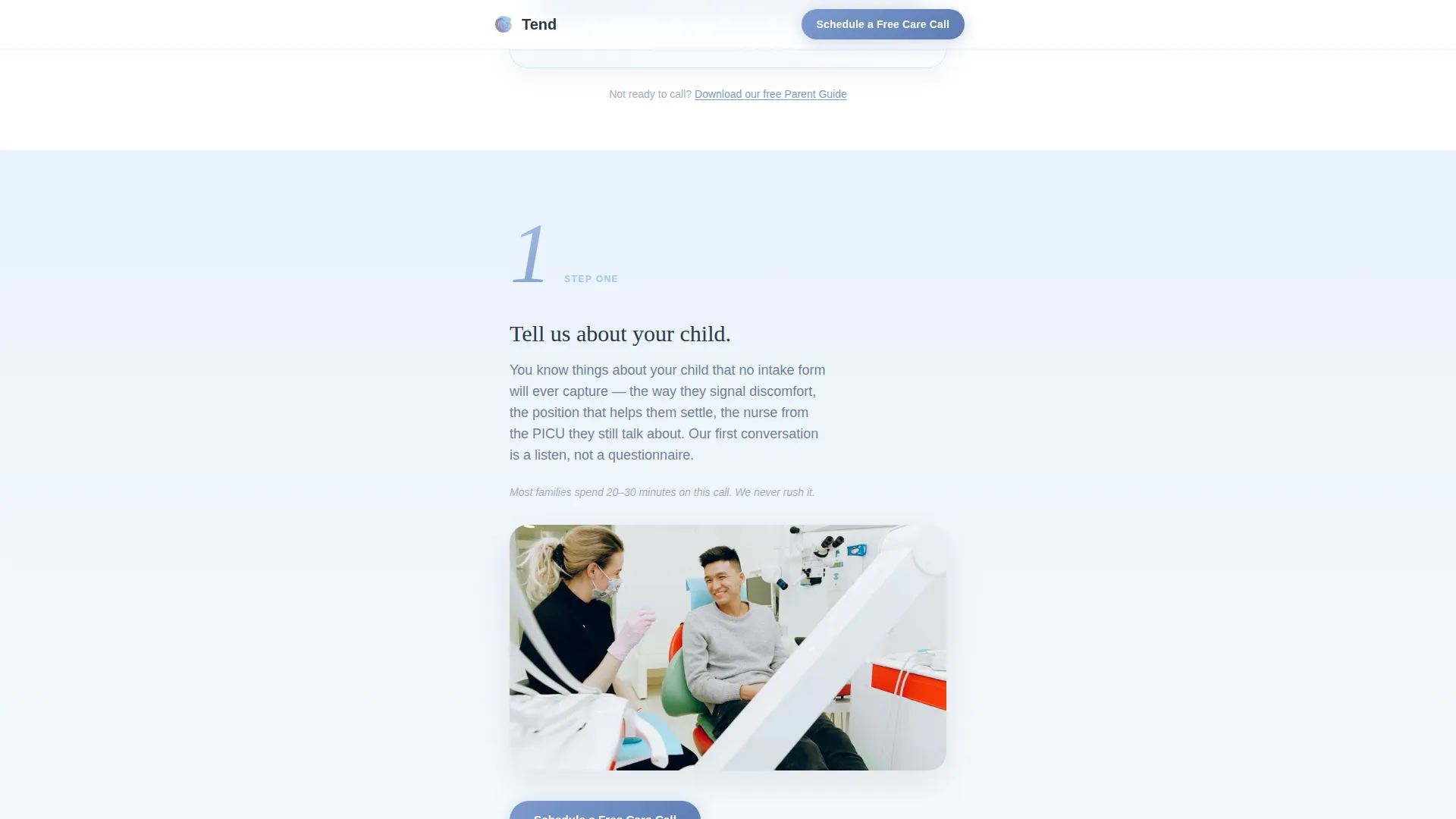 Pediatric Home Health Agency Landing Page Template