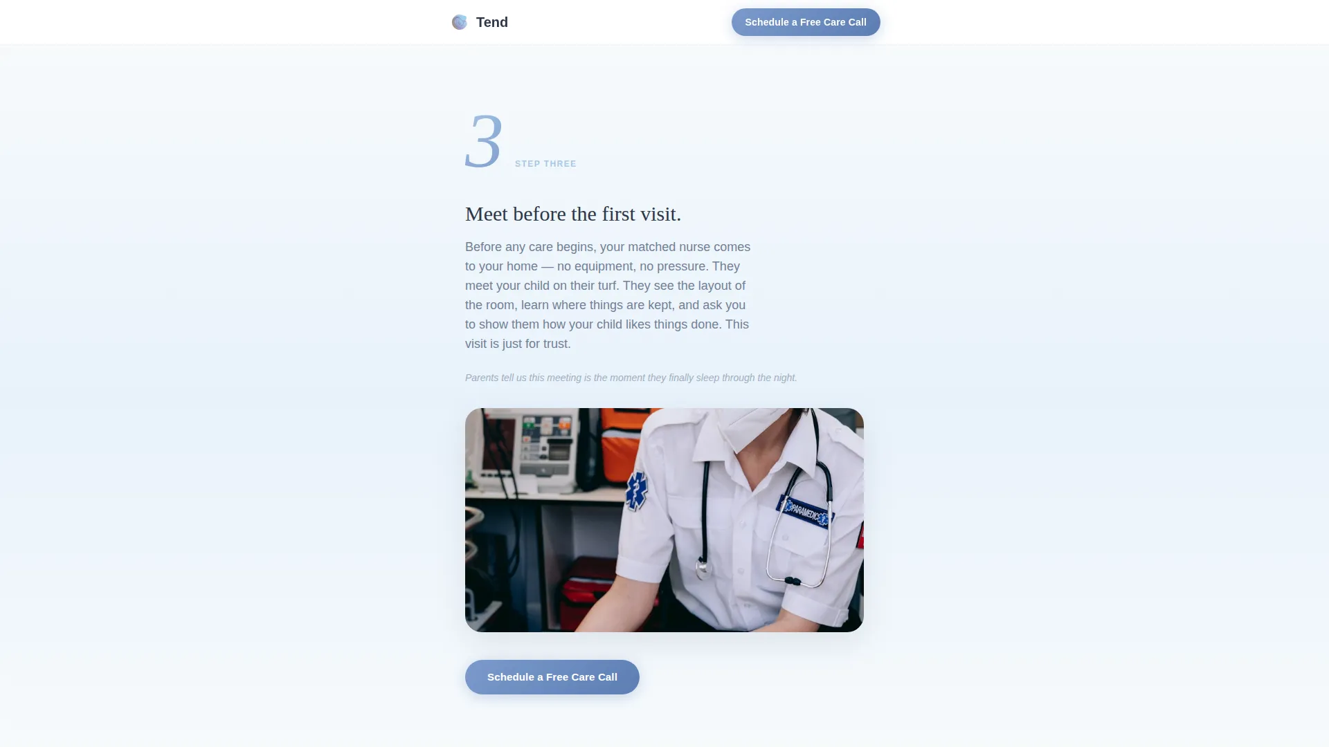 Pediatric Home Health Agency Landing Page Template