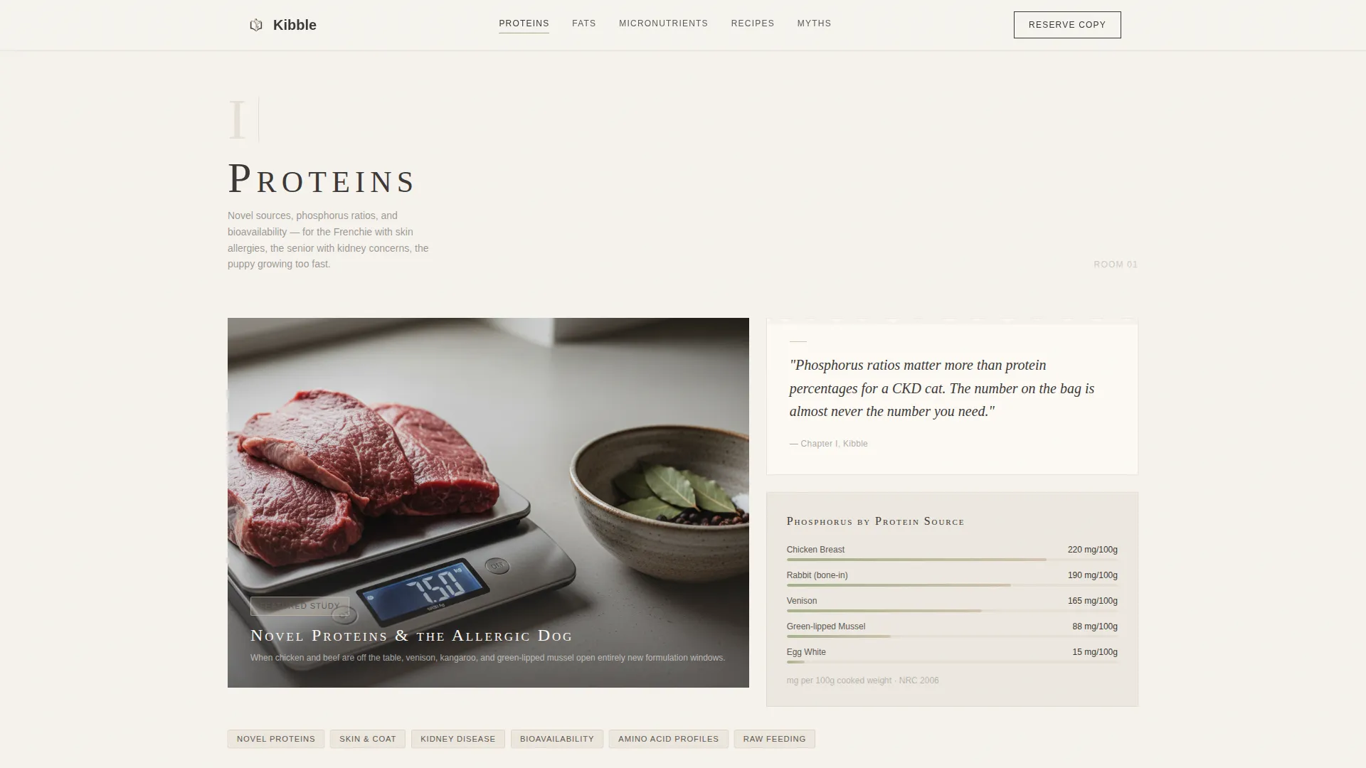 Artisan Pet Nutrition Blog Landing Page Template