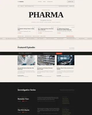 Podcast Editorial Landing Page Template