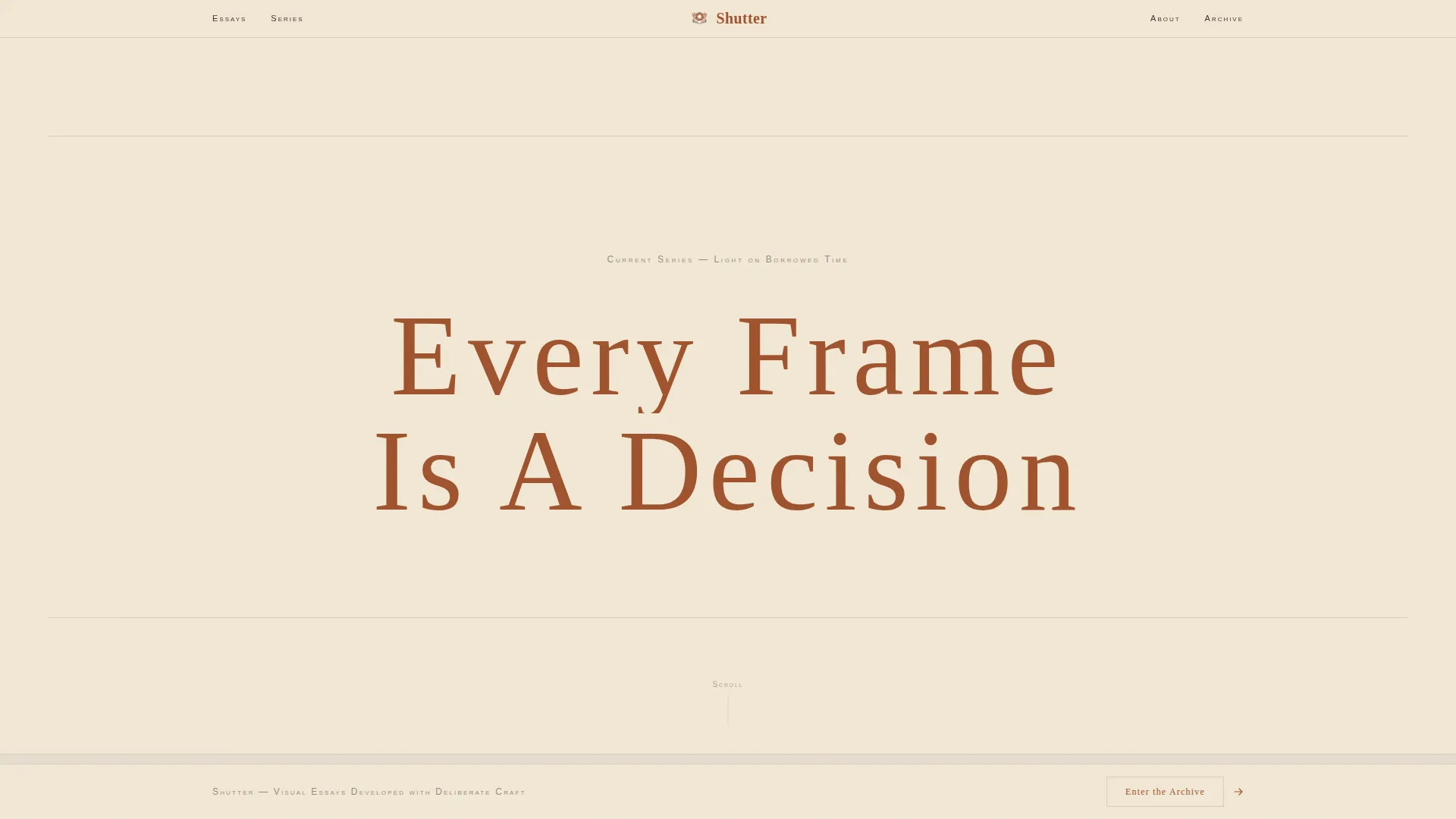 Photography Blog Landing Page Template