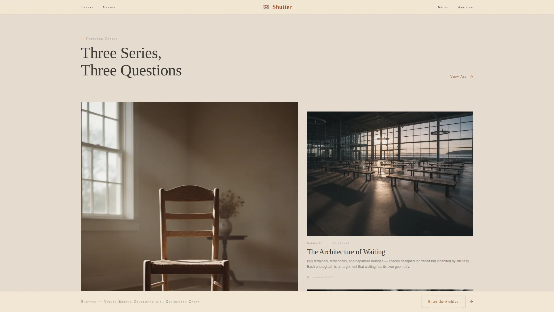 Photography Blog Landing Page Template