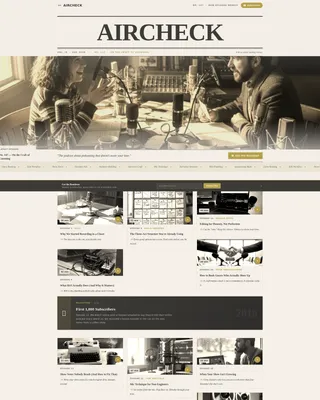 Podcast Landing Page Template, Heritage Masonry Layout