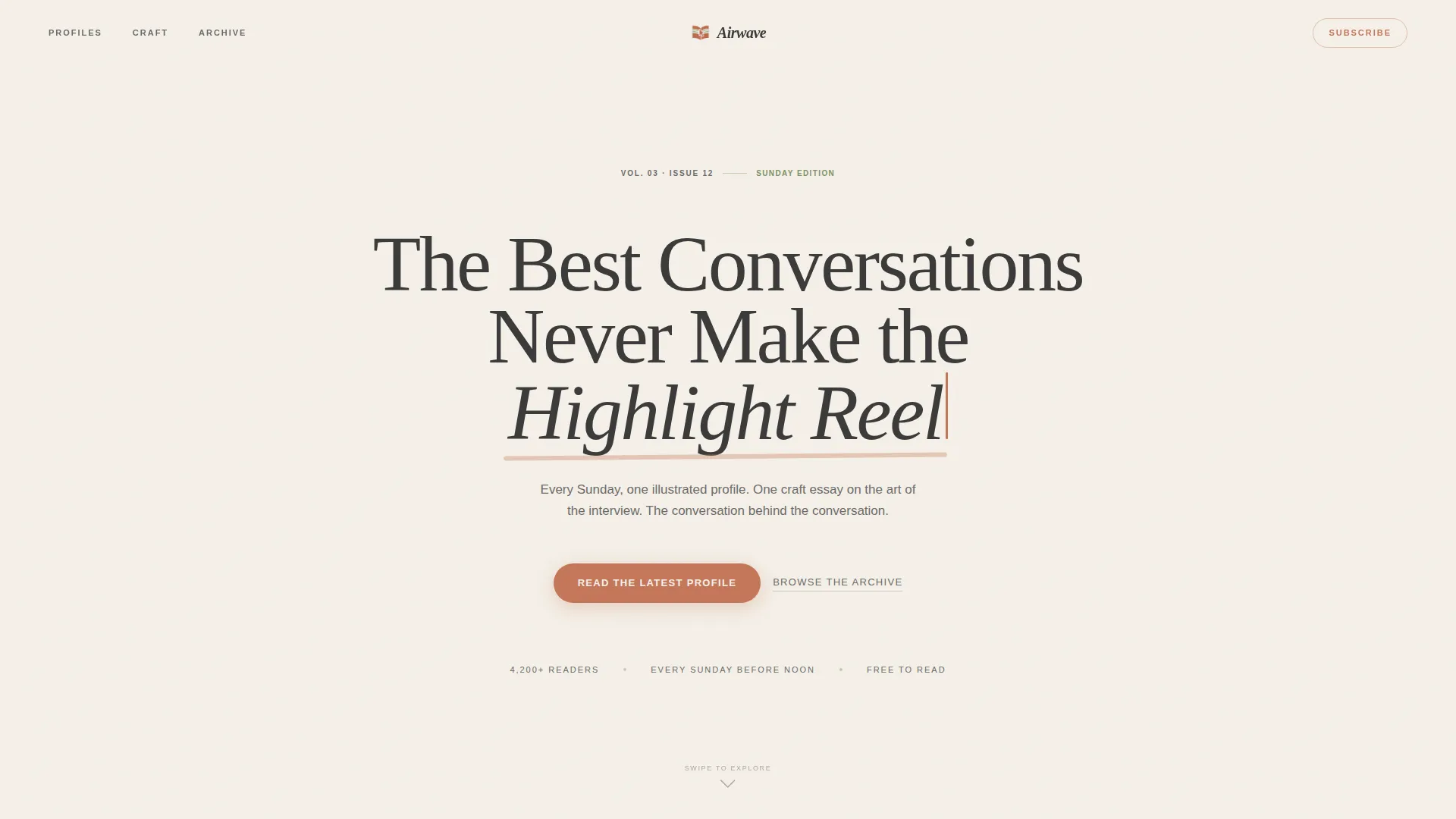 Editorial Podcasting Newsletter Landing Page Template