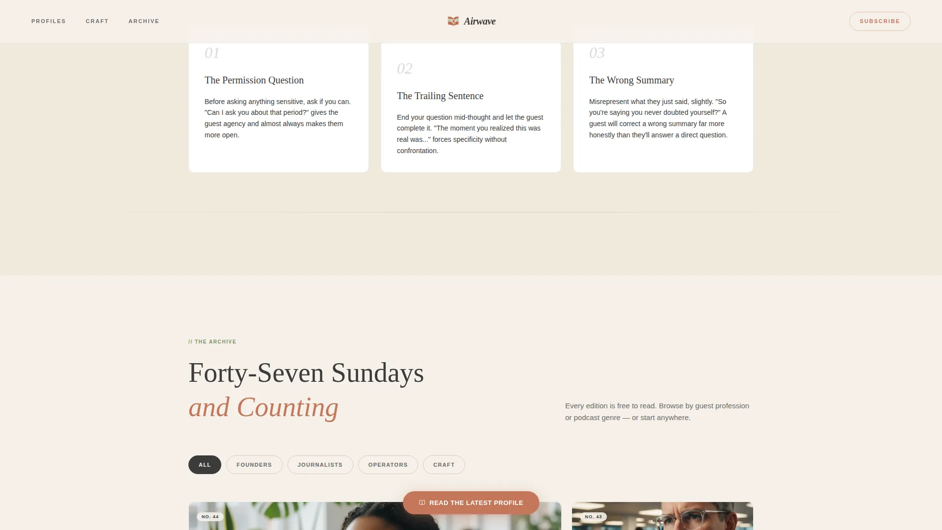 Editorial Podcasting Newsletter Landing Page Template