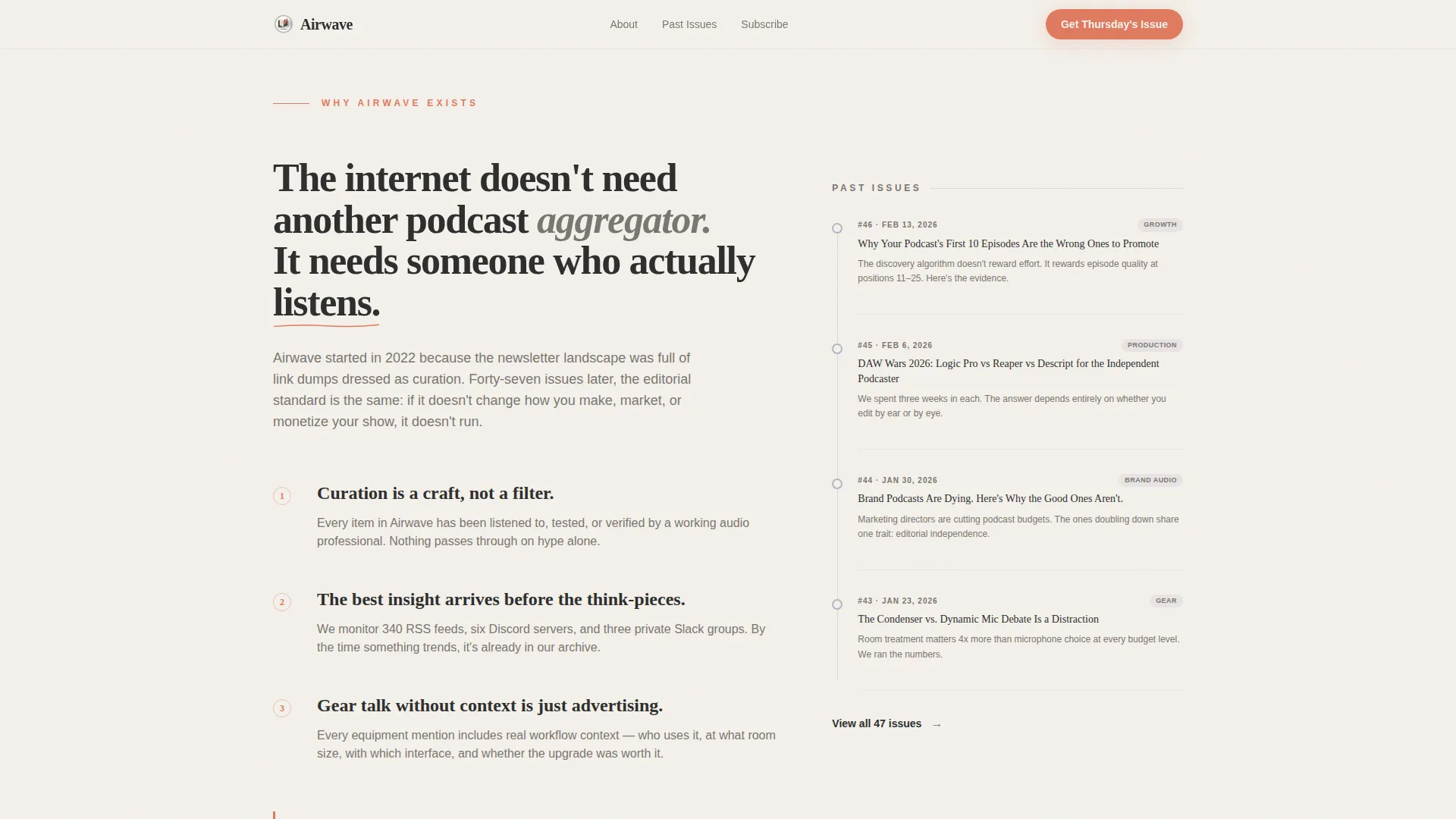 Podcasting Newsletter Landing Page Template