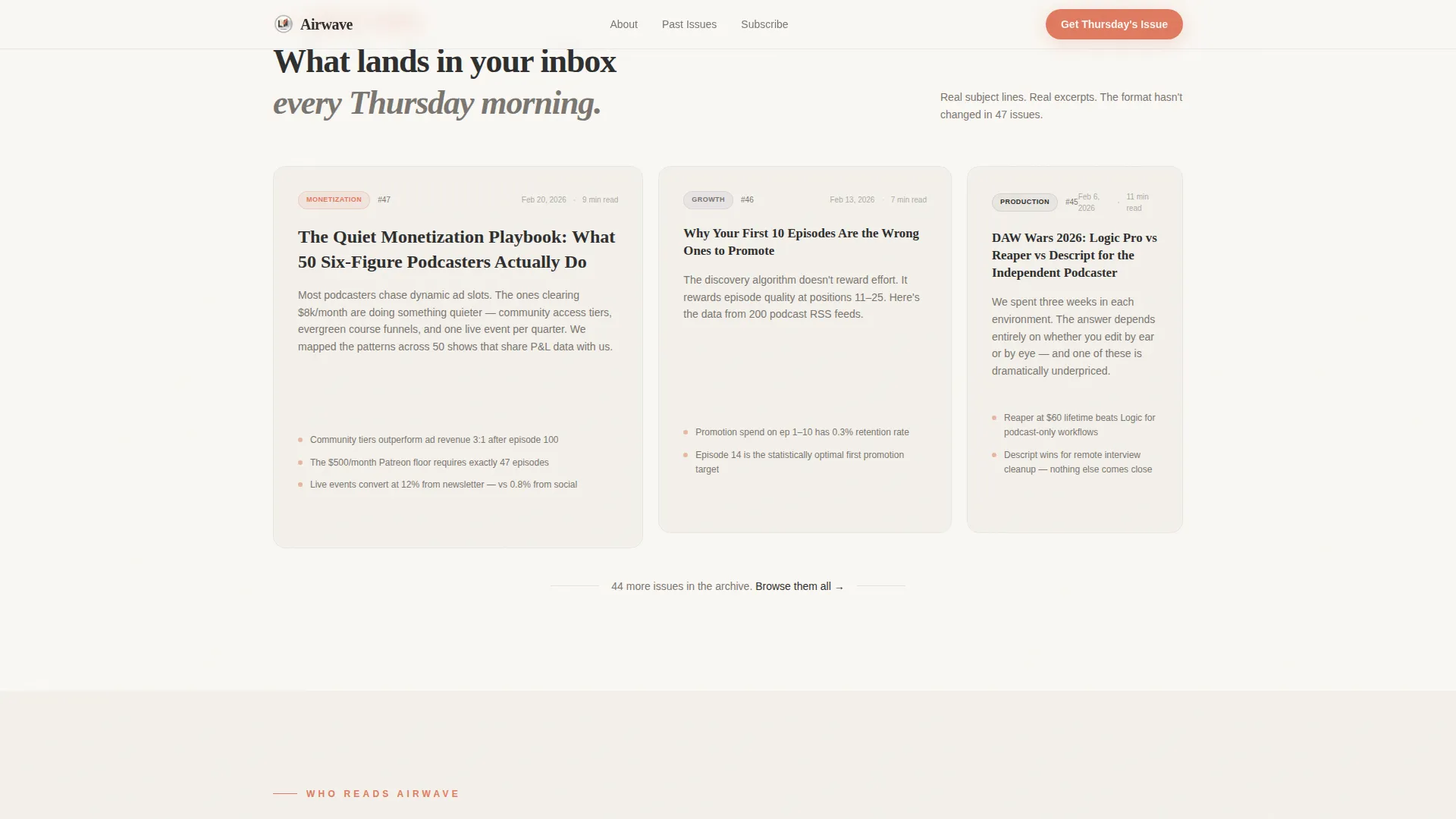 Podcasting Newsletter Landing Page Template