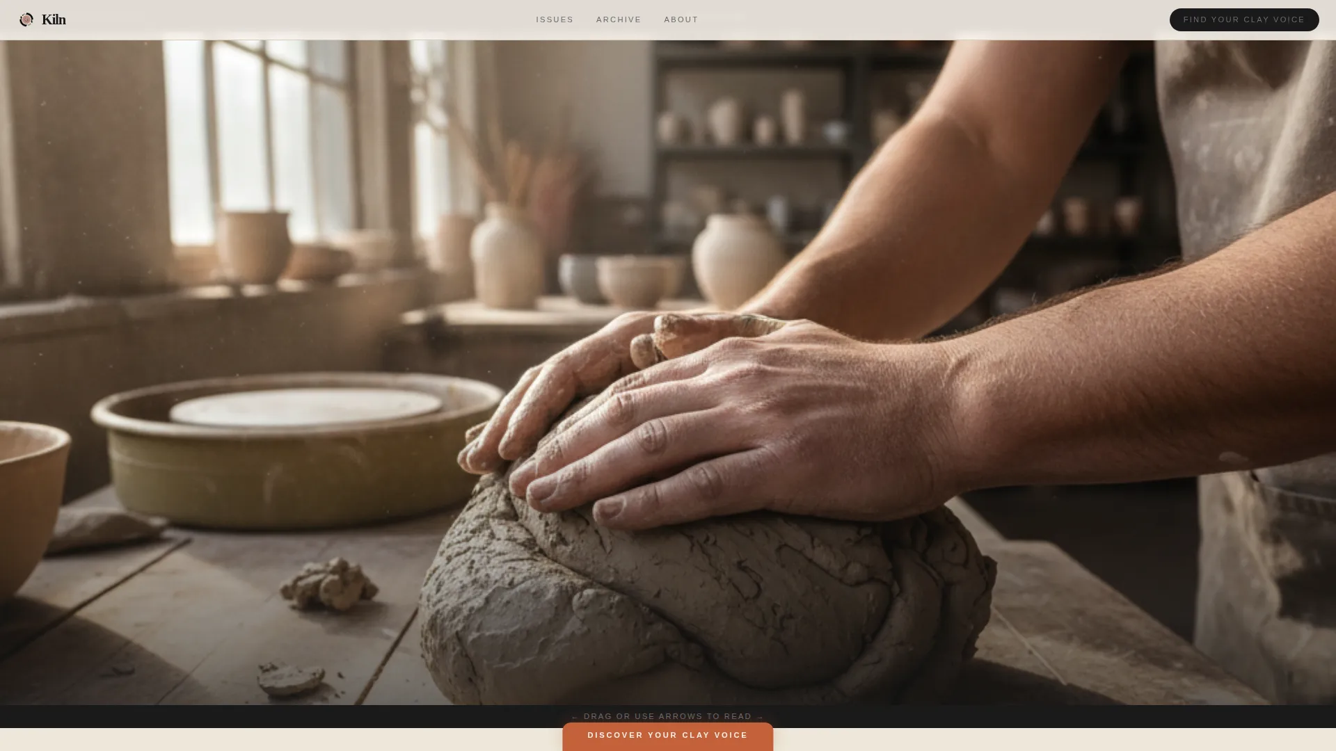 Expert Pottery Studio Landing Page Template
