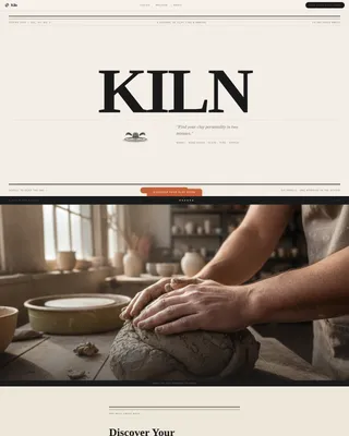 Expert Pottery Studio Landing Page Template