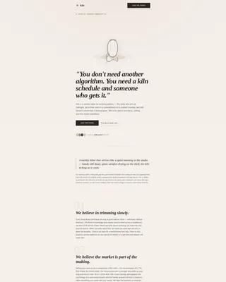 Handcrafted Ceramic Gallery Landing Page Template