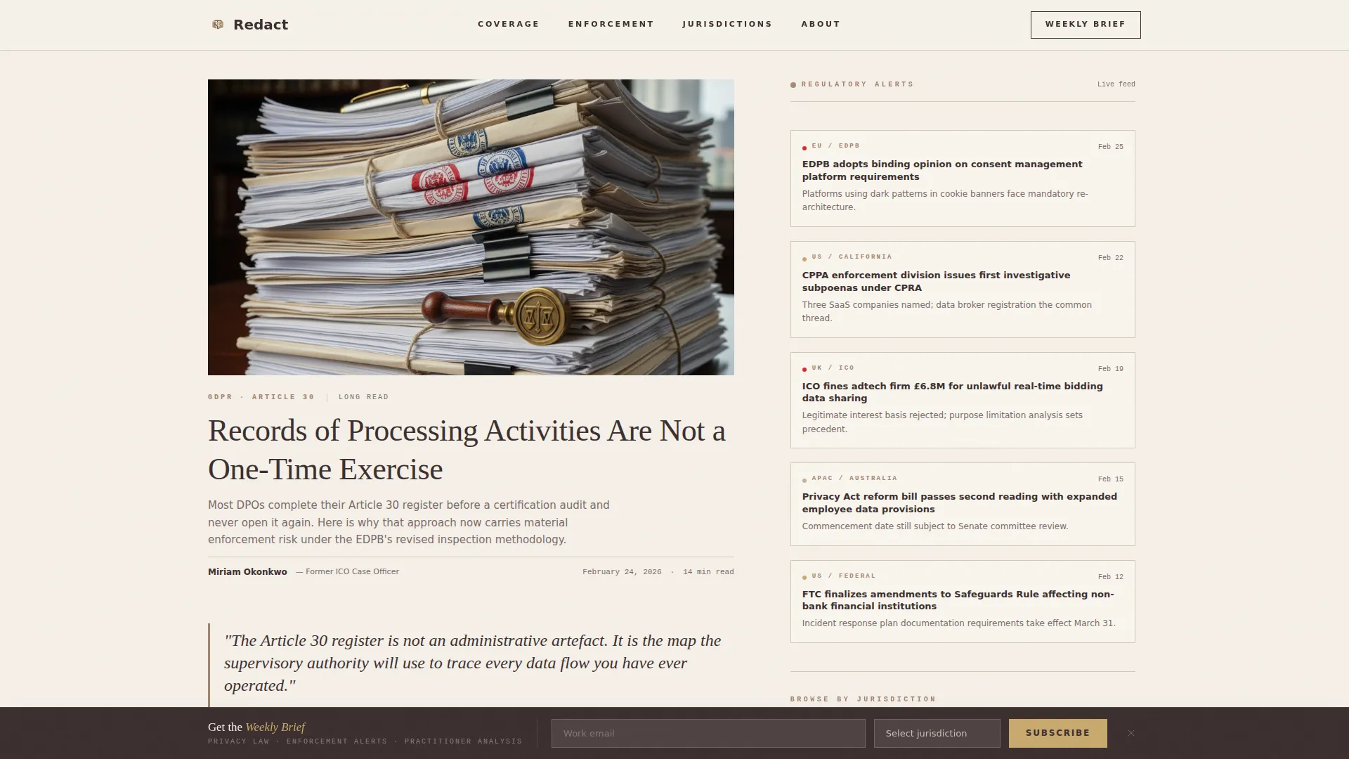 Advanced Legal & Policy Blog Privacy Policy & Terms Website Template
