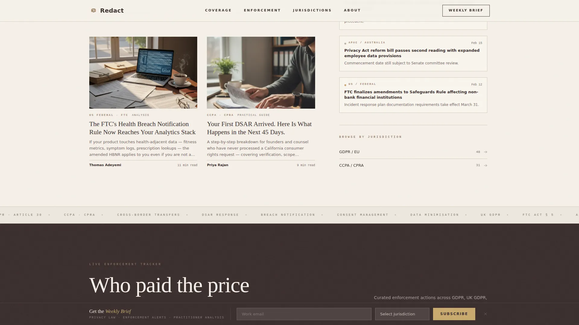 Advanced Legal & Policy Blog Privacy Policy & Terms Website Template