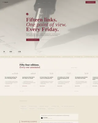 Private Equity Newsletter Landing Page Template