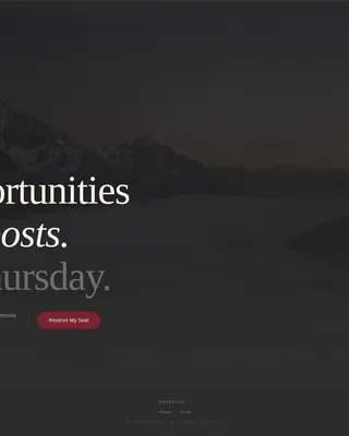 Private Equity Newsletter Pre-Launch Website Template