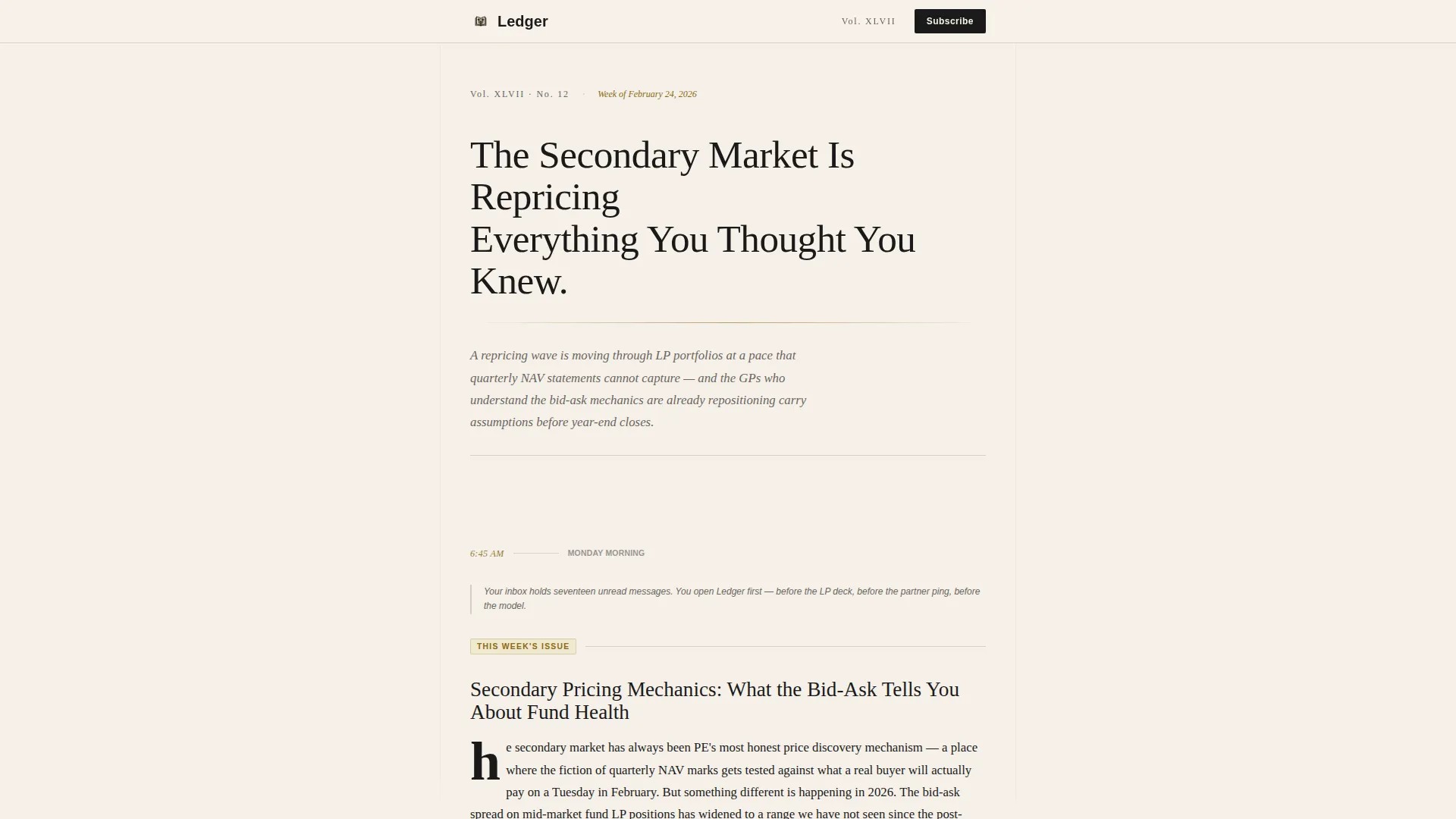 Premium Alternative Investments Landing Page Template