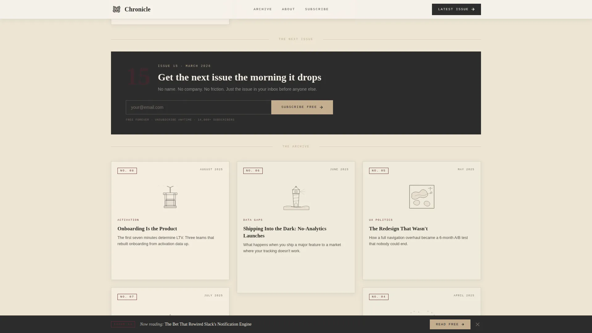 Product Management Editorial Landing Page Template