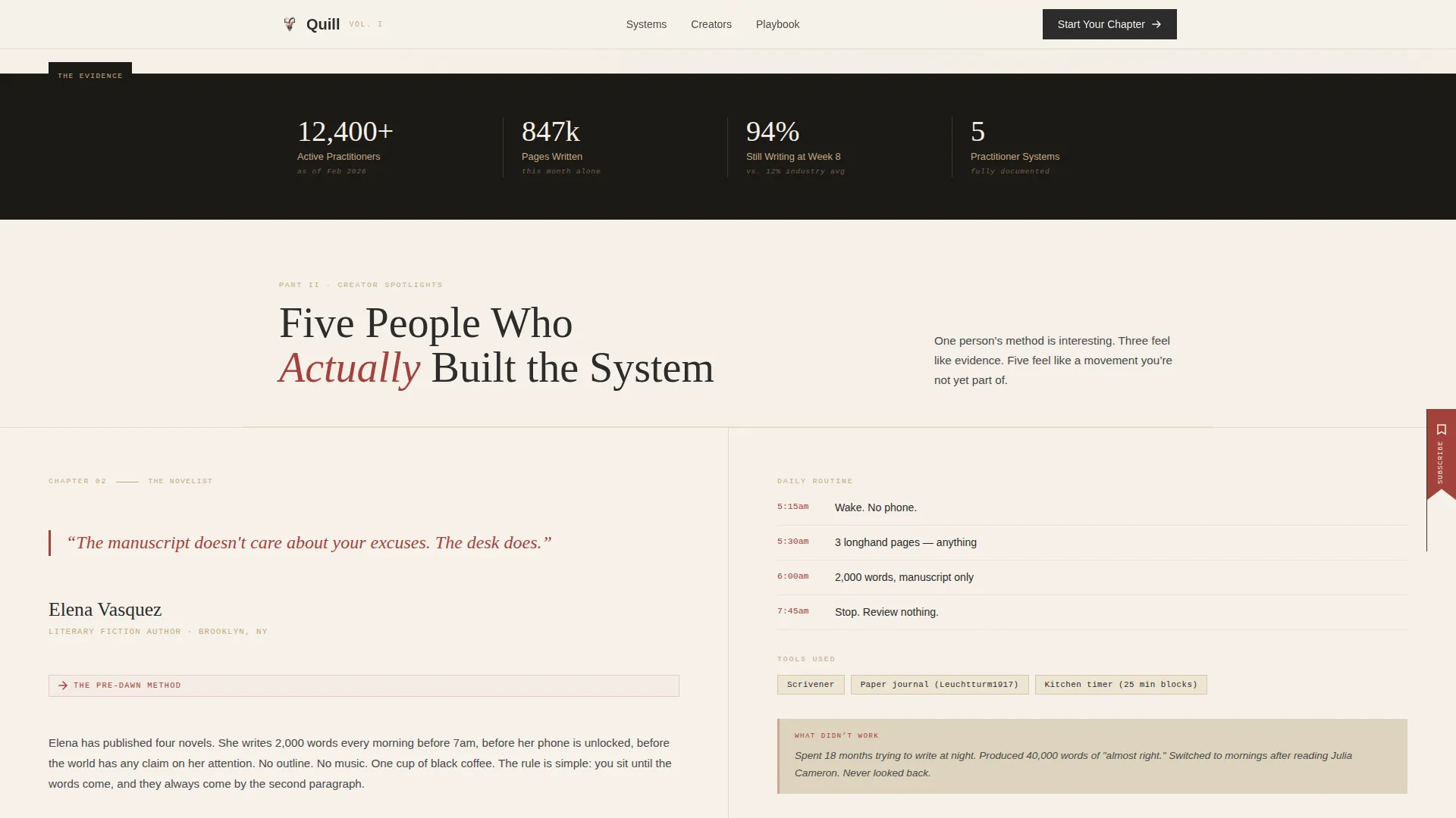 Editorial Productivity Landing Page Template