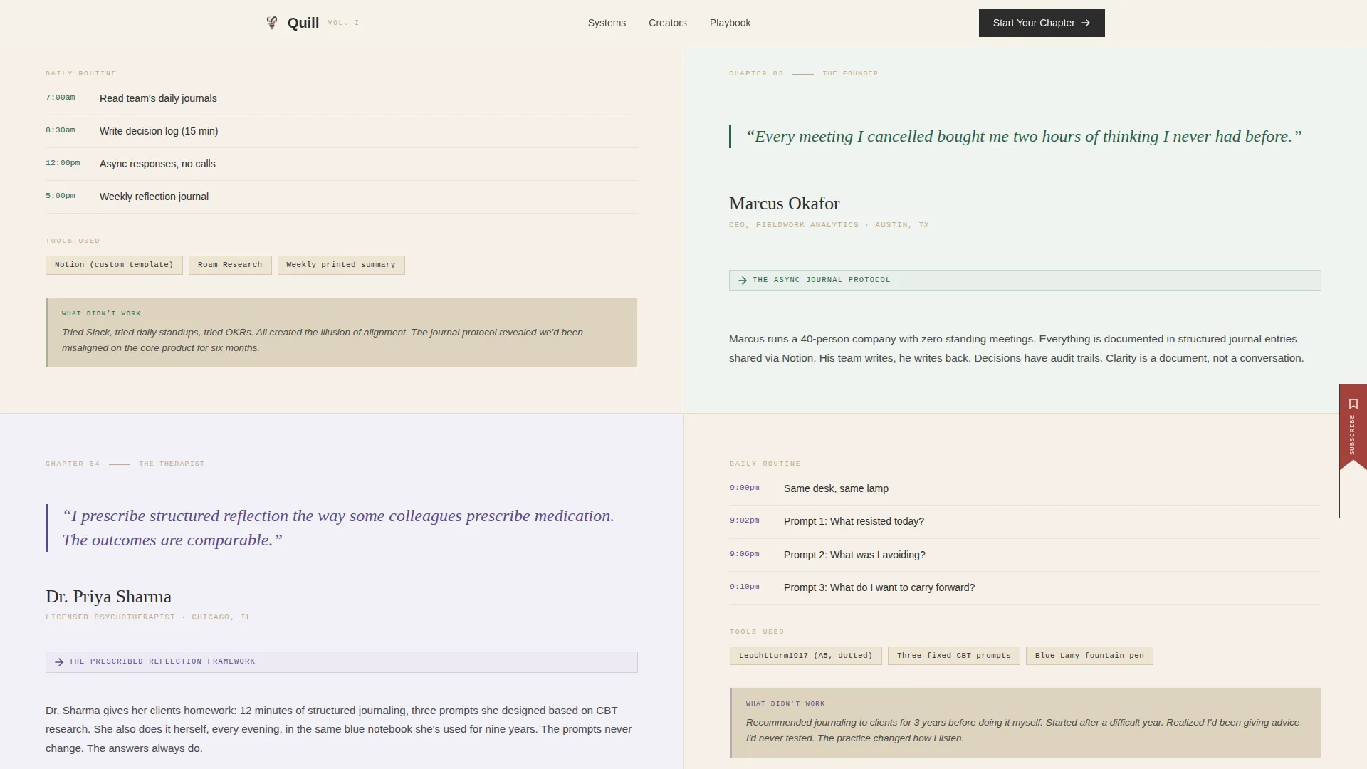 Editorial Productivity Landing Page Template