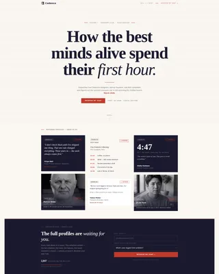 Editorial Productivity Waitlist Landing Page Template
