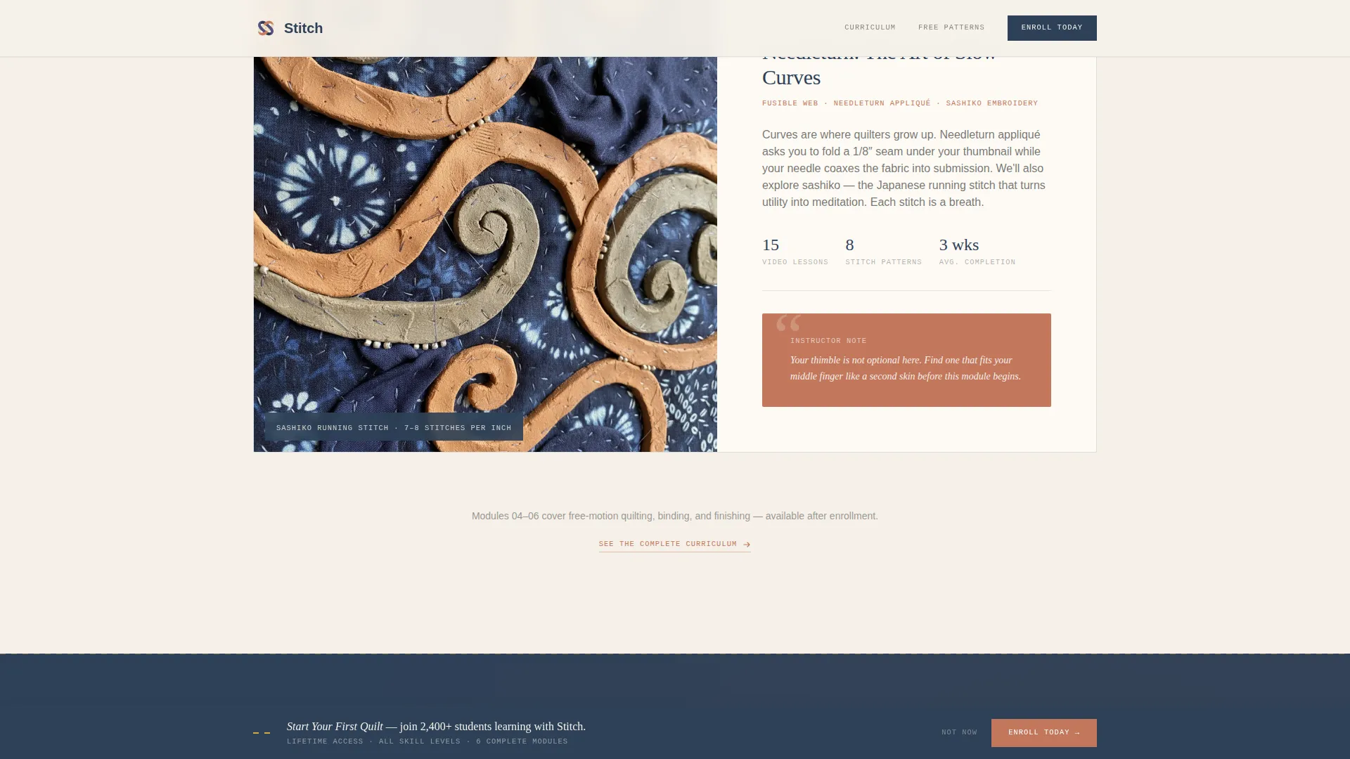 Quilting & Sewing Content Complete Blog Website Template