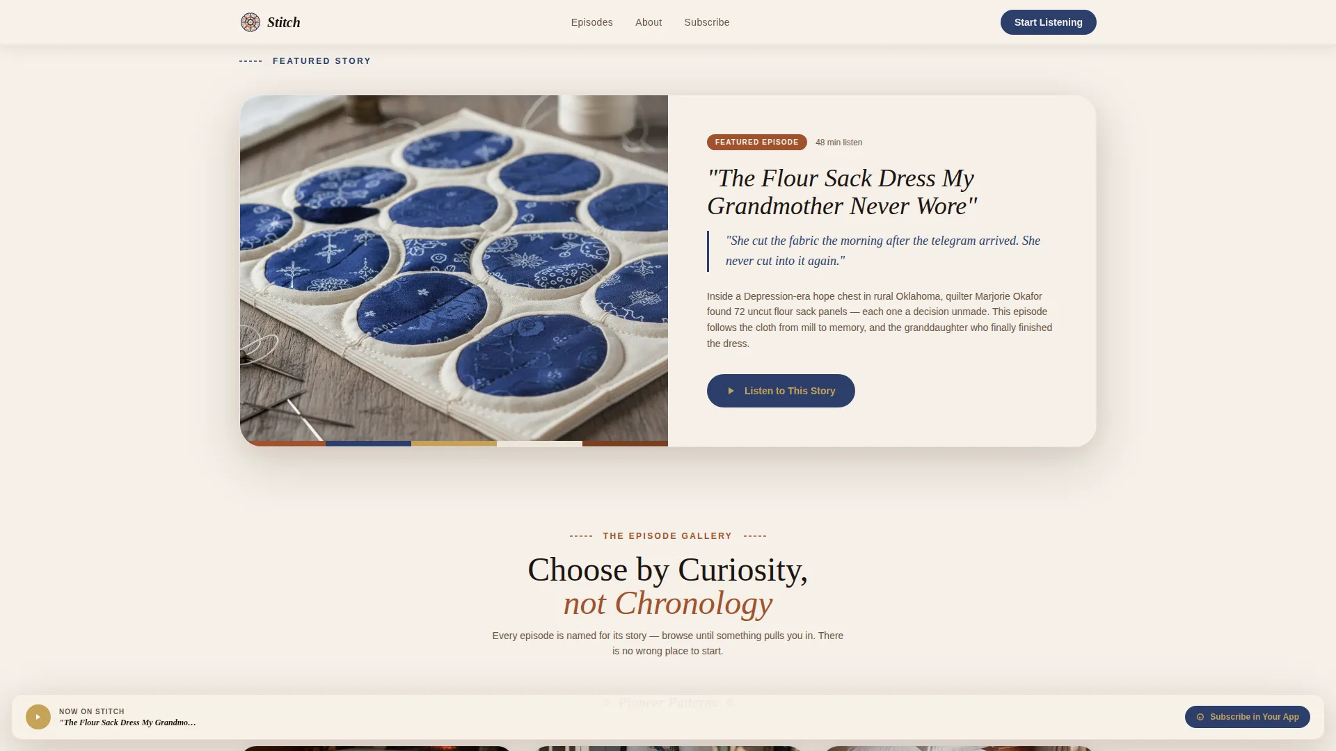 Quilting & Sewing Content Professional Website Template