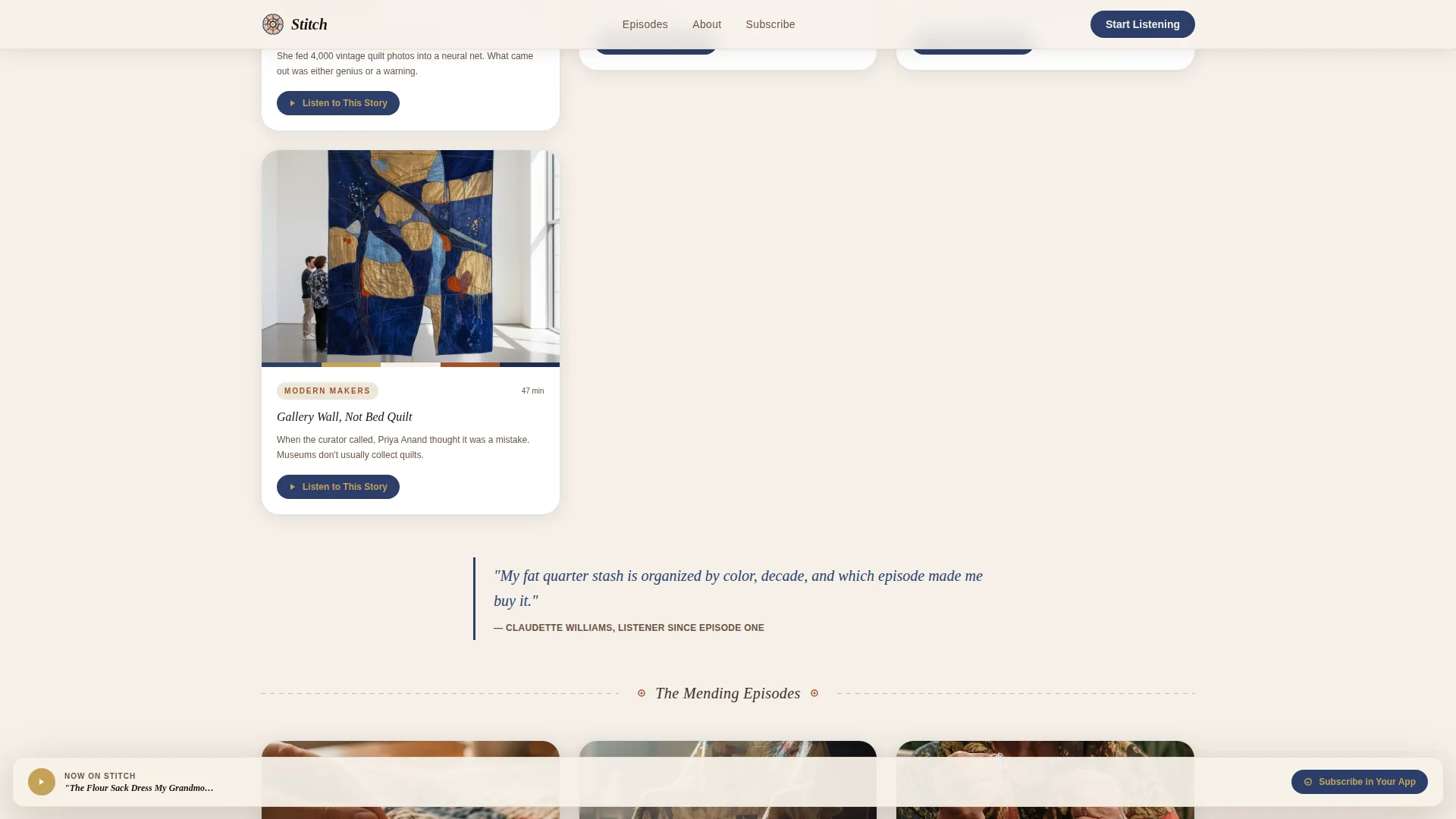 Quilting & Sewing Content Professional Website Template