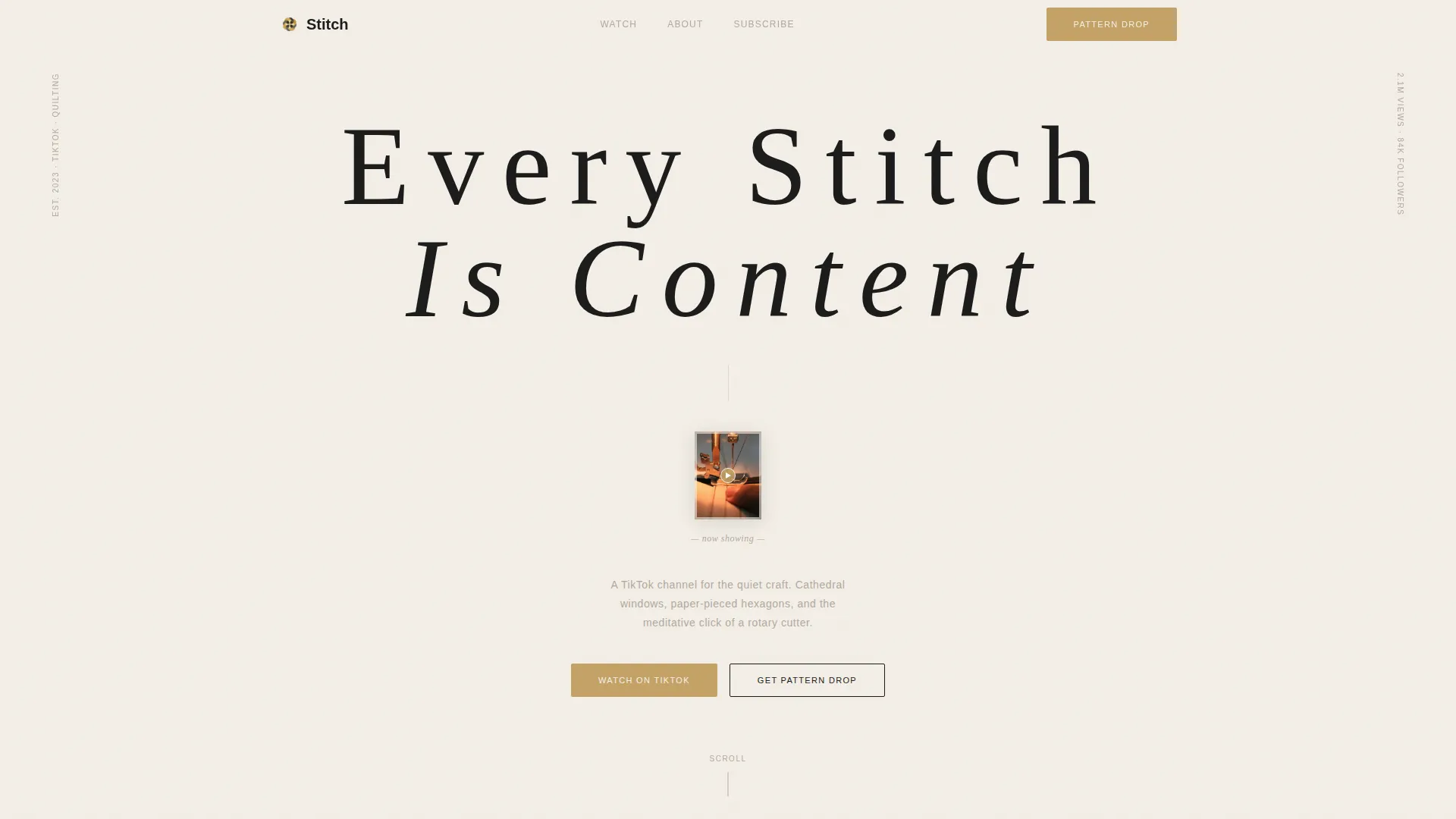 Beautiful Textile Artisan Landing Page Template