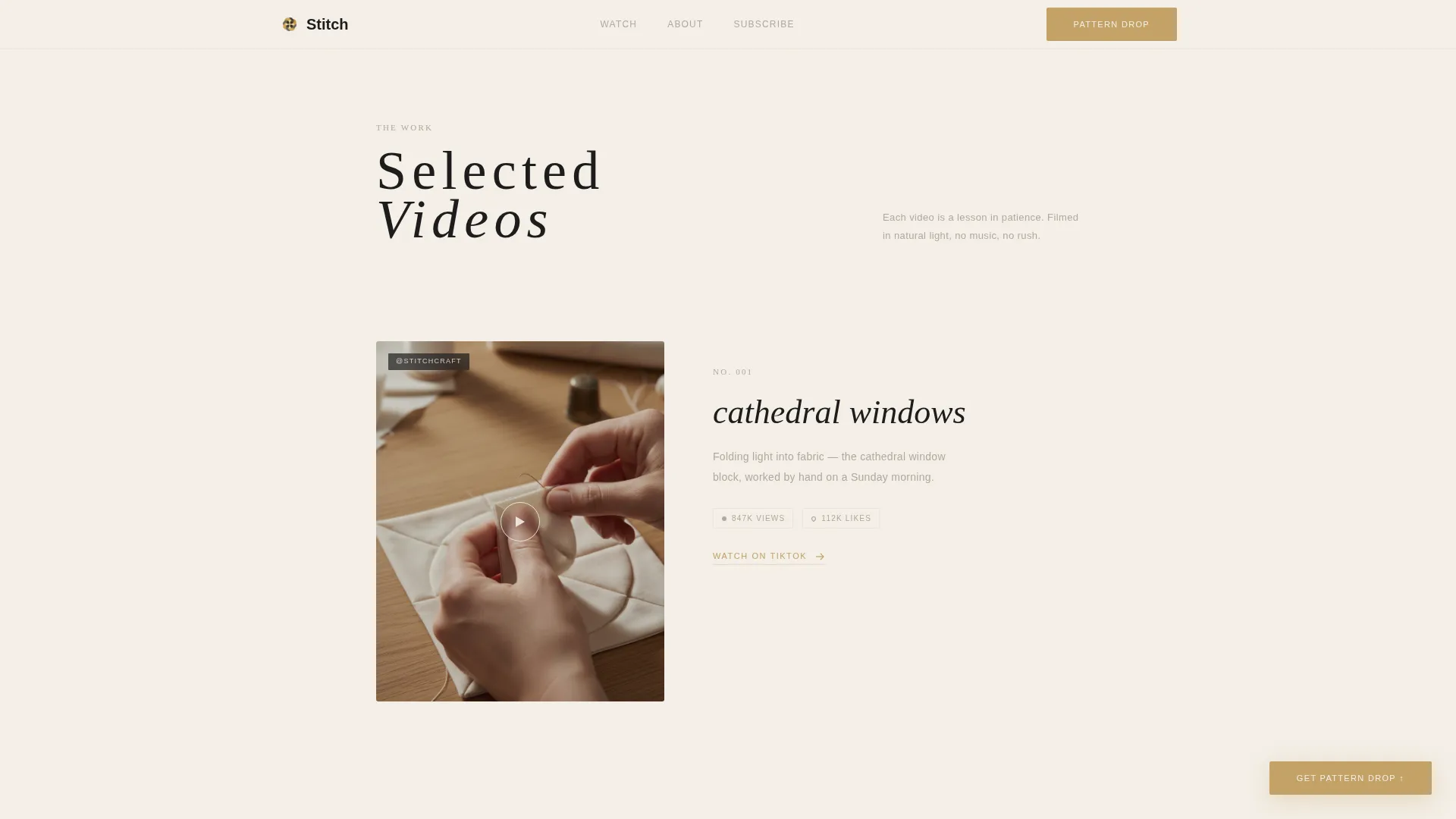 Beautiful Textile Artisan Landing Page Template