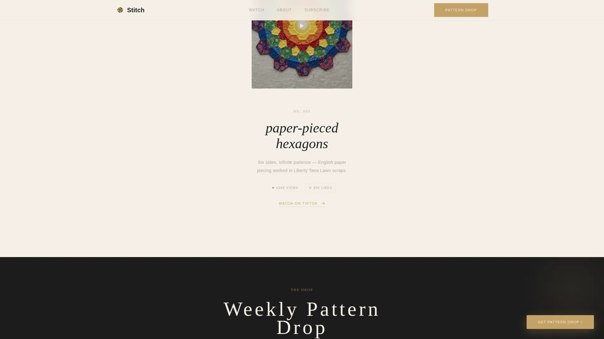 Beautiful Textile Artisan Landing Page Template