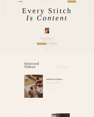 Beautiful Textile Artisan Landing Page Template