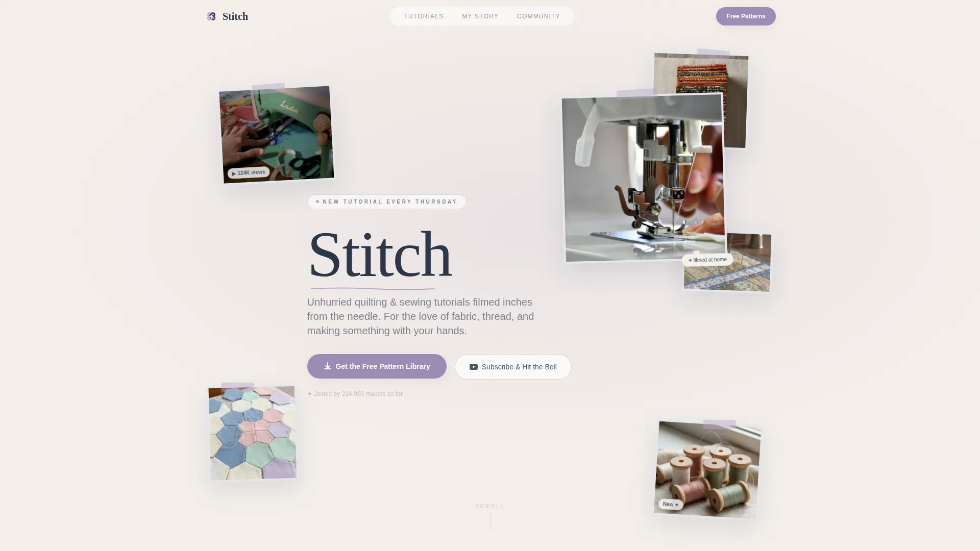 Quilting & Sewing Content Specialist Professional Website Template